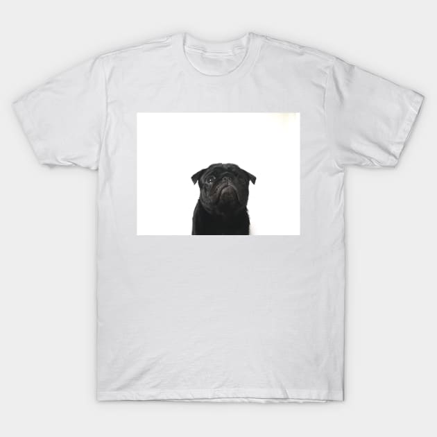 Hugo The Black Pug // T-Shirt by jlwilliamsss